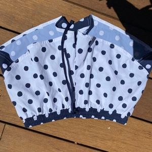Womens poka dot athletic shorts